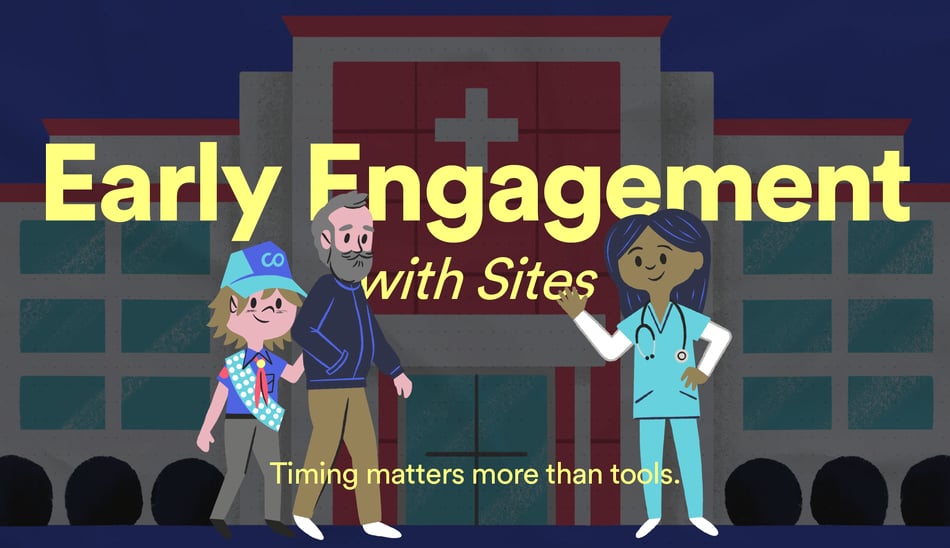 EARLY ENGAGEMENT WITH SITES: TIMING MATTERS MORE THAN TOOLS